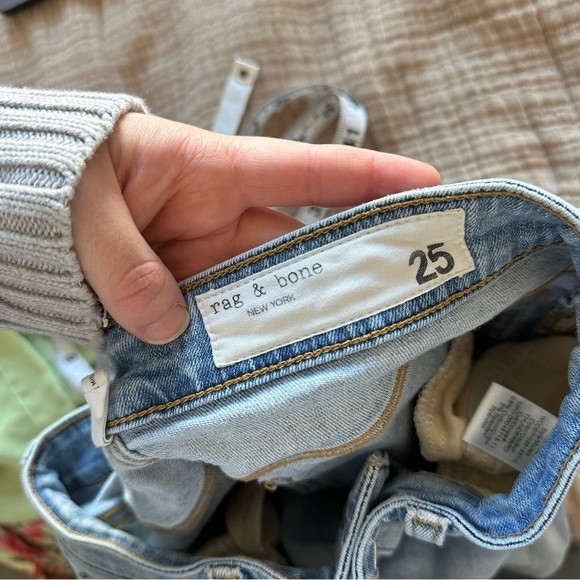 Rag & Bone Womens Cate Mid Rise Ankle Skinny Jeans In Thunderbird Blue - Picture 2 of 16